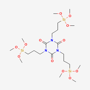 TTMSPI(1,3,5-三(三甲氧基硅丙基)异氰脲酸酯)键线式结构图